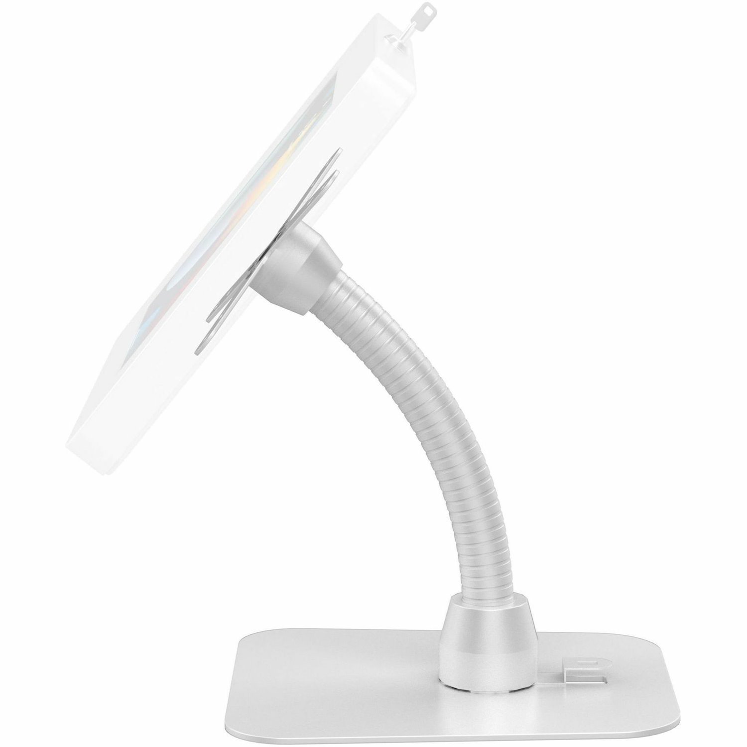 CTA Digital VESA-Compatible Cable Management Gooseneck and Base Plate (White)