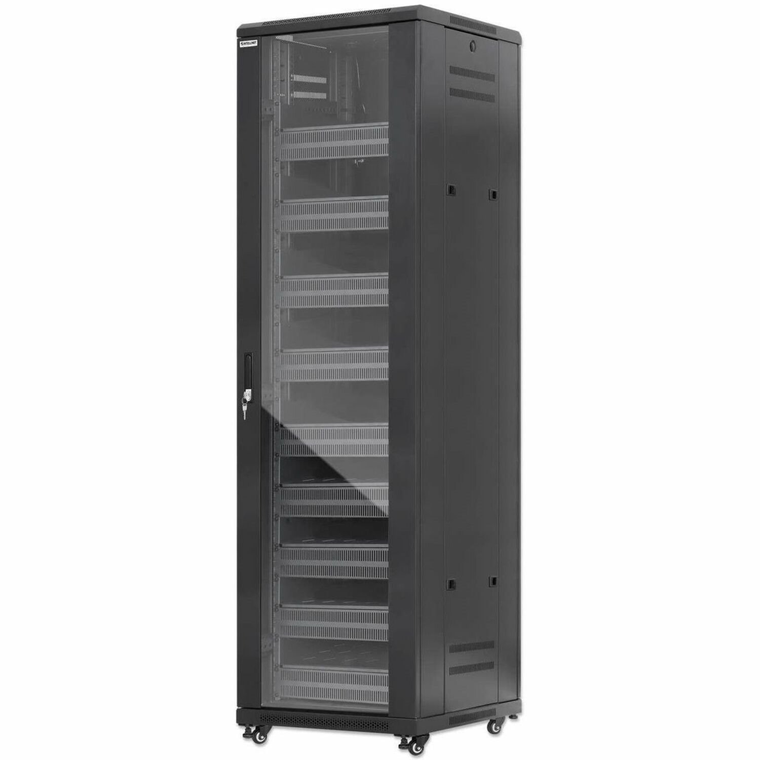 Intellinet Pro Line Network Cabinet with Integrated Fans, 42U