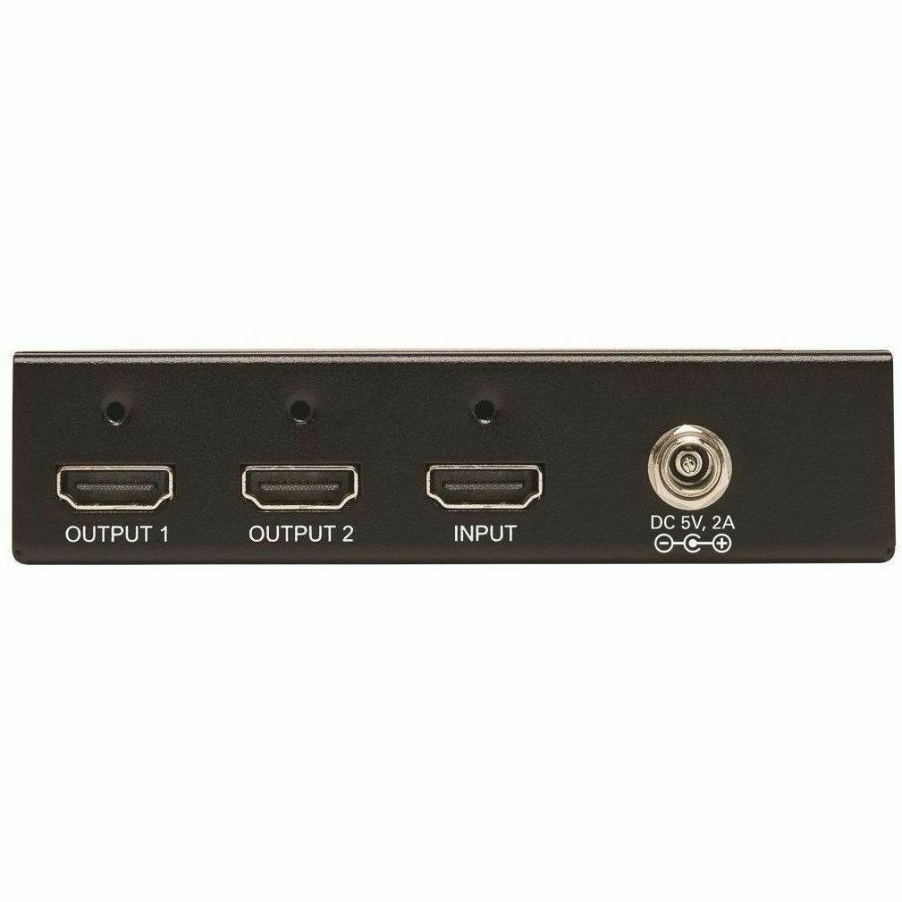 Eaton Tripp Lite Series 2-Port HDMI Splitter - 4K @ 60 Hz, 4:4:4, Multi-Resolution Support, HDR, HDCP 2.2, TAA