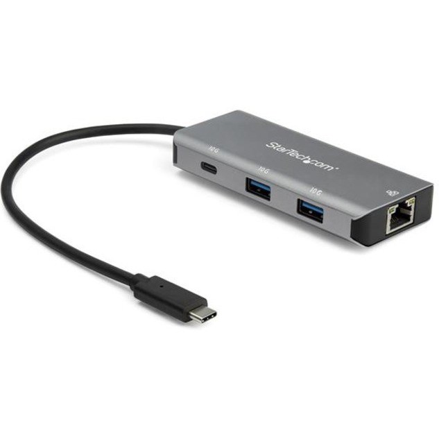 StarTech.com 3 Port USB C Hub with Gigabit Ethernet - 2x USB-A/1x USB-C - SuperSpeed 10Gbps USB 3.2 Gen 2 Type C Hub - USB Bus Powered