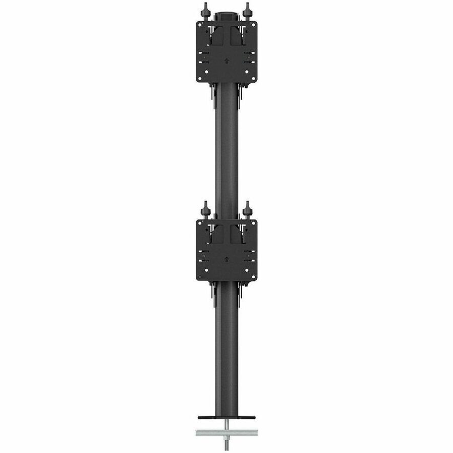 Atdec Desk Mount for Monitor, Flat Panel Display, Curved Screen Display - Black - Vertical