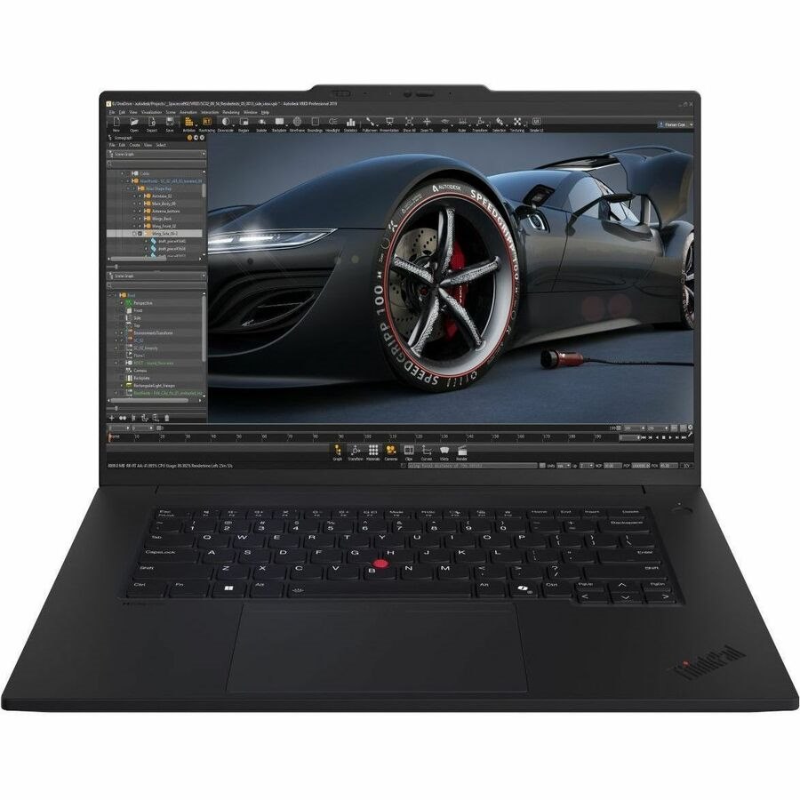 Lenovo ThinkPad P1 Gen 7 21KV002QAU 16" Mobile Workstation - WQXGA - Intel Core Ultra 9 185H - vPro Technology - Intel Evo Platform - 64 GB - 2 TB SSD - English Keyboard - Black