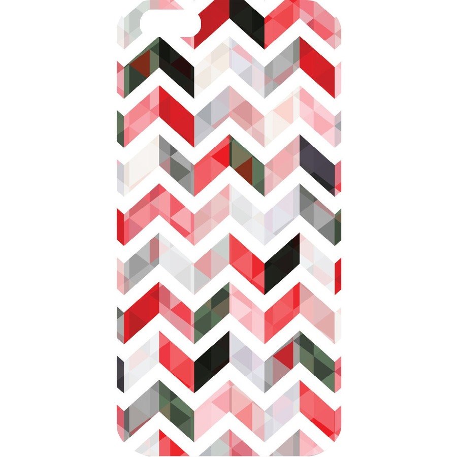 OTM iPhone 6 White Glossy Case Ziggy Collection, Red