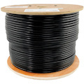 Tripp Lite by Eaton Cat5e 350 MHz Solid Core (UTP) PVC Bulk Ethernet Cable - Black 1000 ft. (304.8 m) TAA
