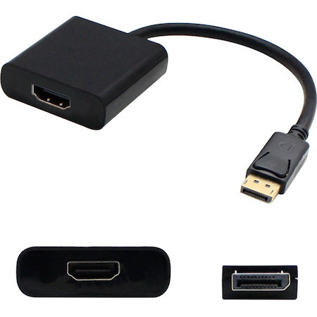 AddOn 5-Pack of DisplayPort 1.2 Male to HDMI 1.3 Female Black Active Adapters Which Comes with Audio For Resolution Up to 2560x1600 (WQXGA)