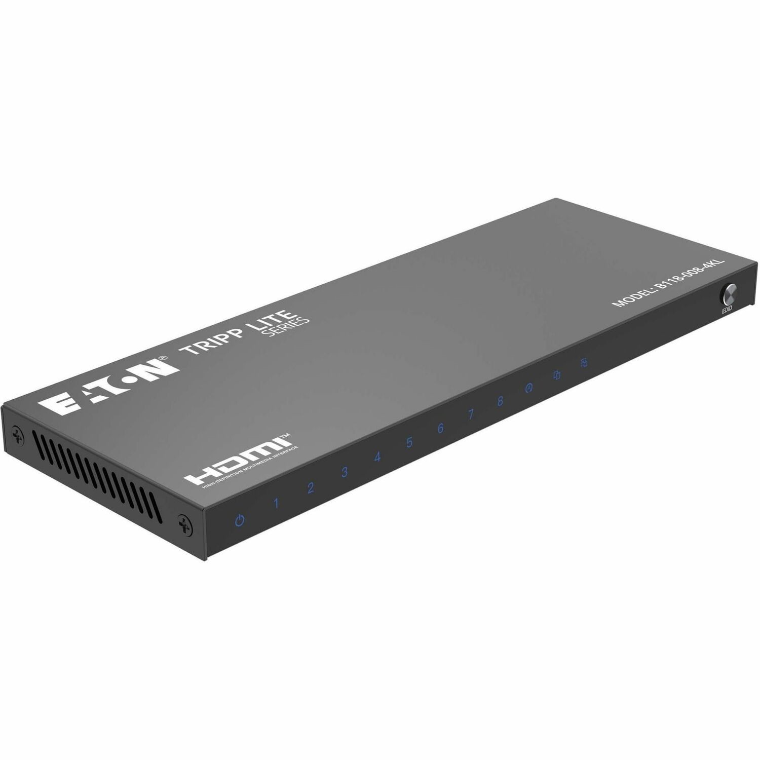 Eaton Tripp Lite series 8-Port HDMI Splitter - 4K 60 Hz HDR10 Multi-Resolution Output Push-Button EDID Control