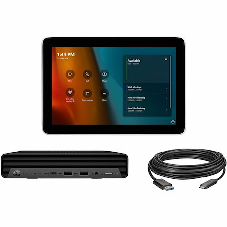Poly Microsoft Teams Room Base Kit HP Mini PC with GC8 10m USB cable TAA