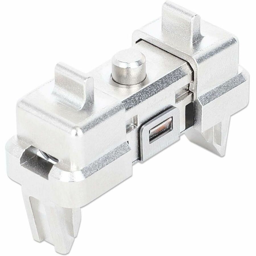 1U Tool-Free Rack Mount Clip (12-Pack), Innovative Solution to Easily Mount 1U Cabinet Accessories in a 10" or 19" Rack without Cage Nut Sets, 12-Piece Set in Jar, Silver