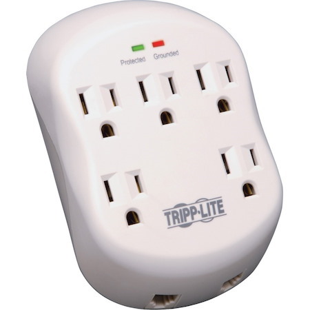 Eaton Tripp Lite Series Protect It! 5-Outlet Surge Protector, Direct Plug-In, 1080 Joules, 1-Line RJ11 Protection