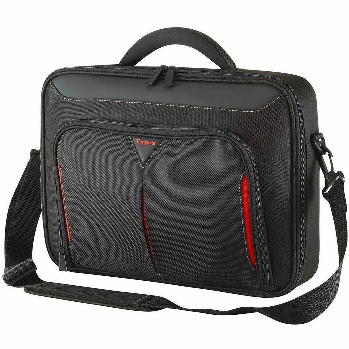 Targus Classic EcoSmart CN414GL Carrying Case (Briefcase) for 33 cm (13") to 35.6 cm (14") Notebook - Black - TAA Compliant