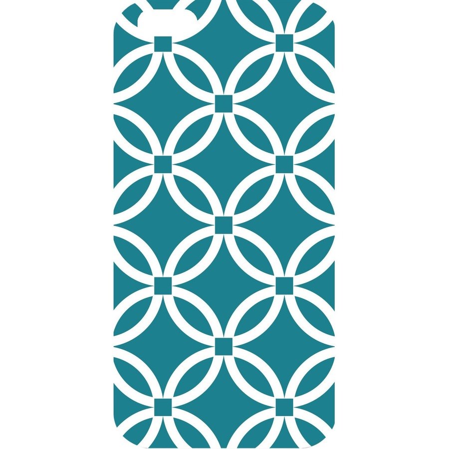 OTM iPhone 6 White Glossy Case Elm Bold Collection, Teal