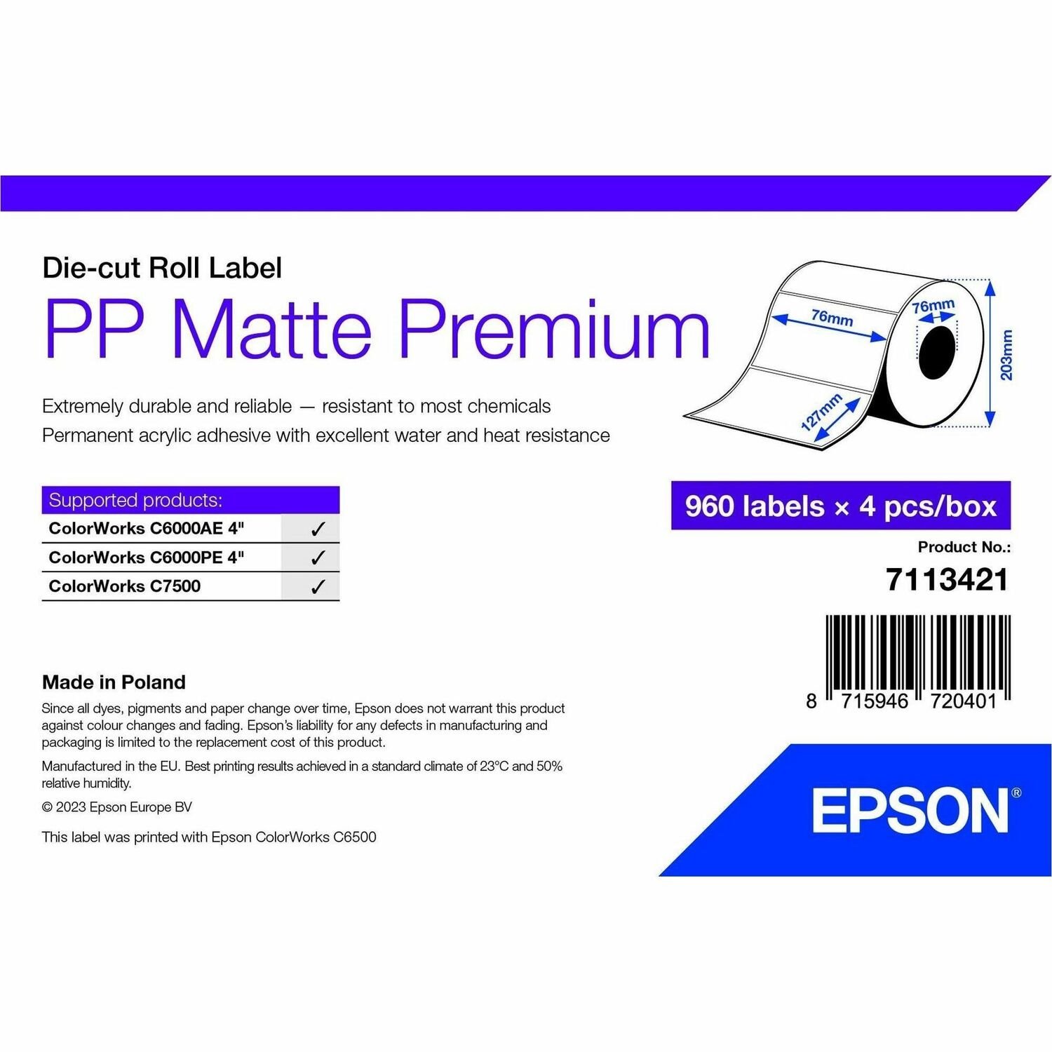 Epson Multipurpose Label