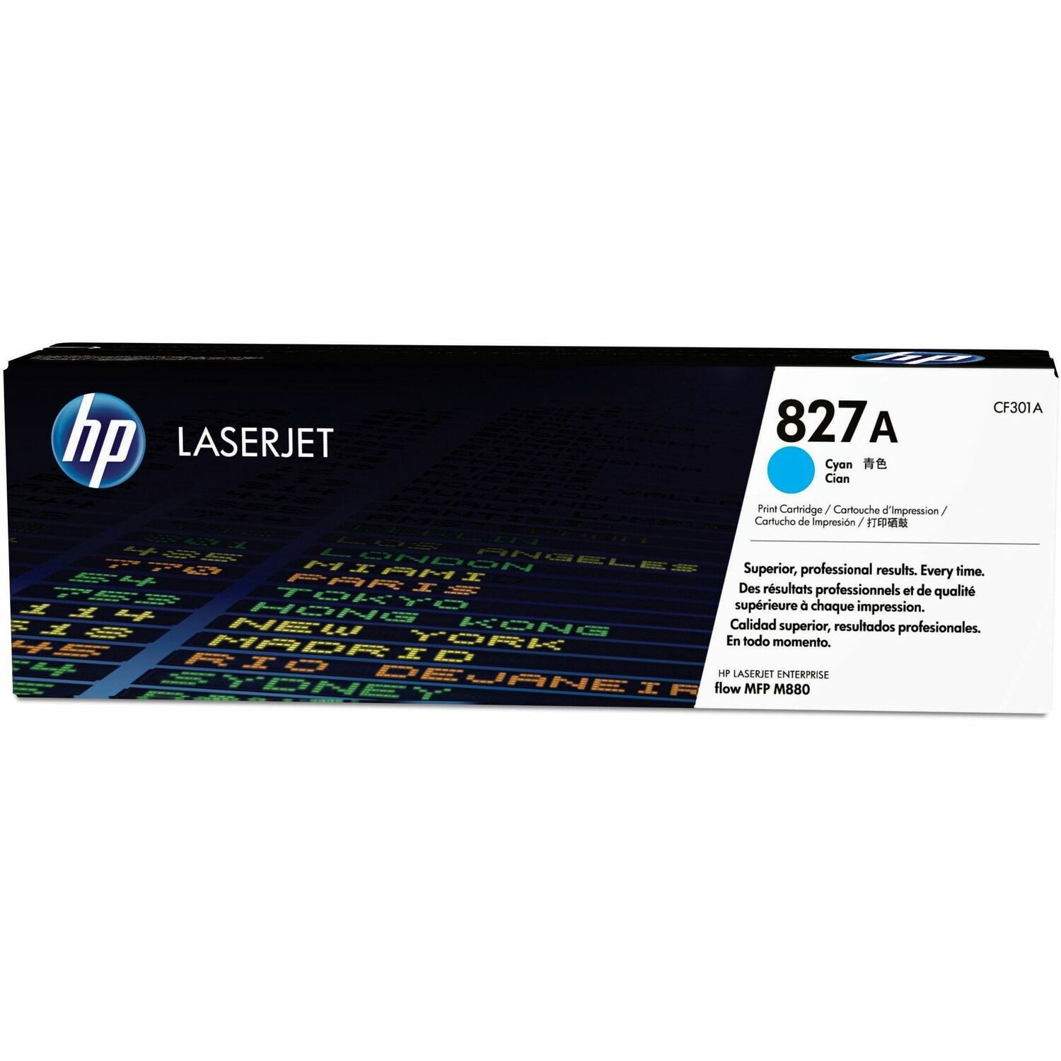 HP 827A (CF301A) Origineel Standaard Rendement Laser Tonercartridge - Enkelstuksverpakking - Cyaan - 1 Stuk