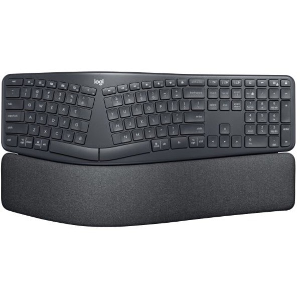 Logitech ERGO K860 Split Ergonomic Keyboard, Wireless Connectivity, Graphite