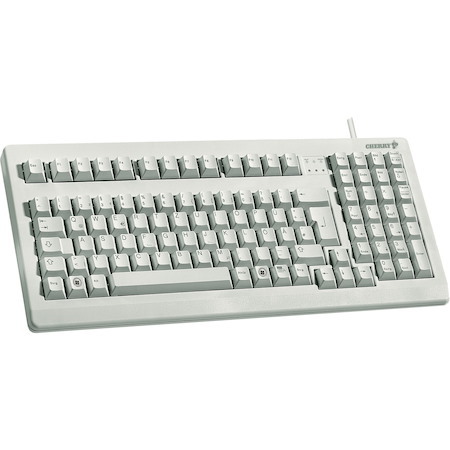 CHERRY G80-1800 Keyboard - Cable Connectivity - USB Interface - English (UK) - QWERTZ Layout - Light Grey
