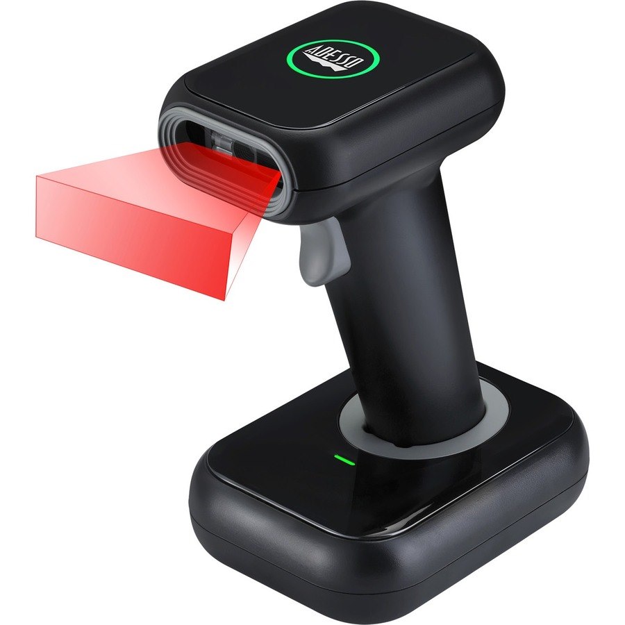 Adesso NuScan NuScan 2700R Warehouse, Logistics Handheld Barcode Scanner - Wireless Connectivity - Black