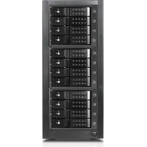 RAIDage JAGE9BT12HDBK-DE-P Drive Enclosure 12Gb/s SAS, SATA/600 - Mini-SAS HD Host Interface Tower - Black