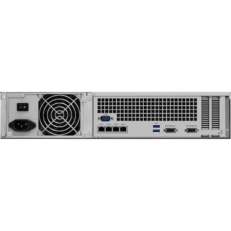 Synology RackStation RS3618XS 12 x Total Bays SAN/NAS Storage System - Intel Xeon D-1521 Quad-core (4 Core) 2.40 GHz - 8 GB RAM - DDR4 SDRAM - 2U Rack-mountable