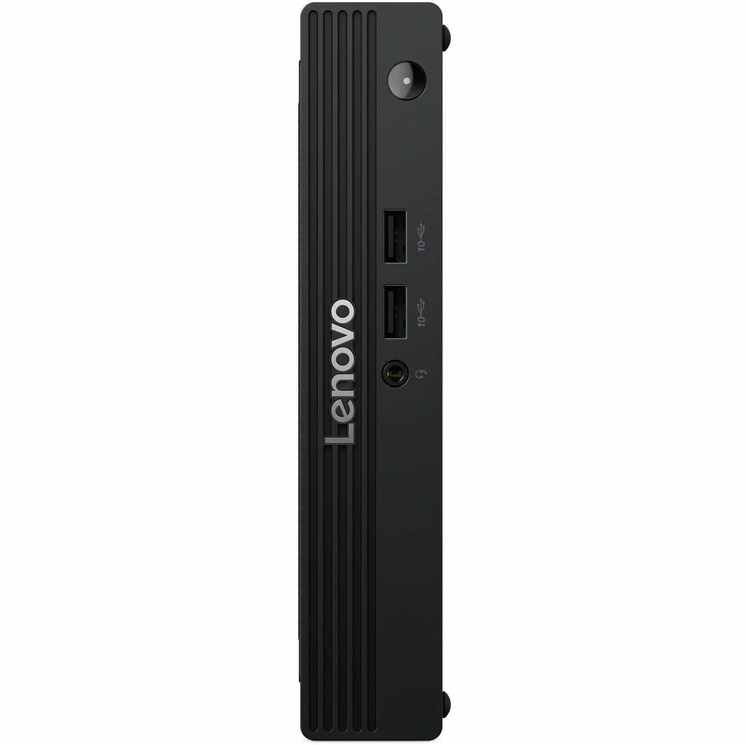 Lenovo V100q 13GE001QUS Desktop Computer - Intel Core N-series i3-N305 - 16 GB - 256 GB PCI Express NVMe 4.0 x4 SSD - Tiny - Black