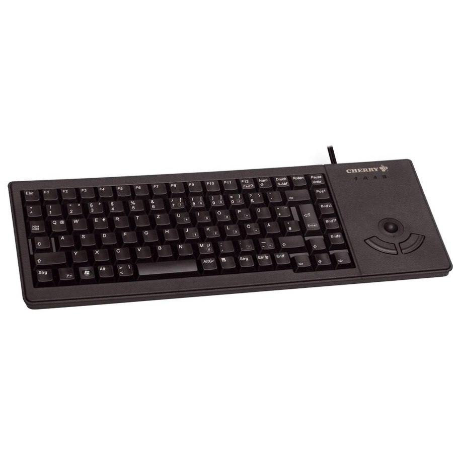 CHERRY Tastatur - Kabel Konnektivität - USB Schnittstelle - Trackball - alle nordischen Länder - QWERTY Layout - Schwarz