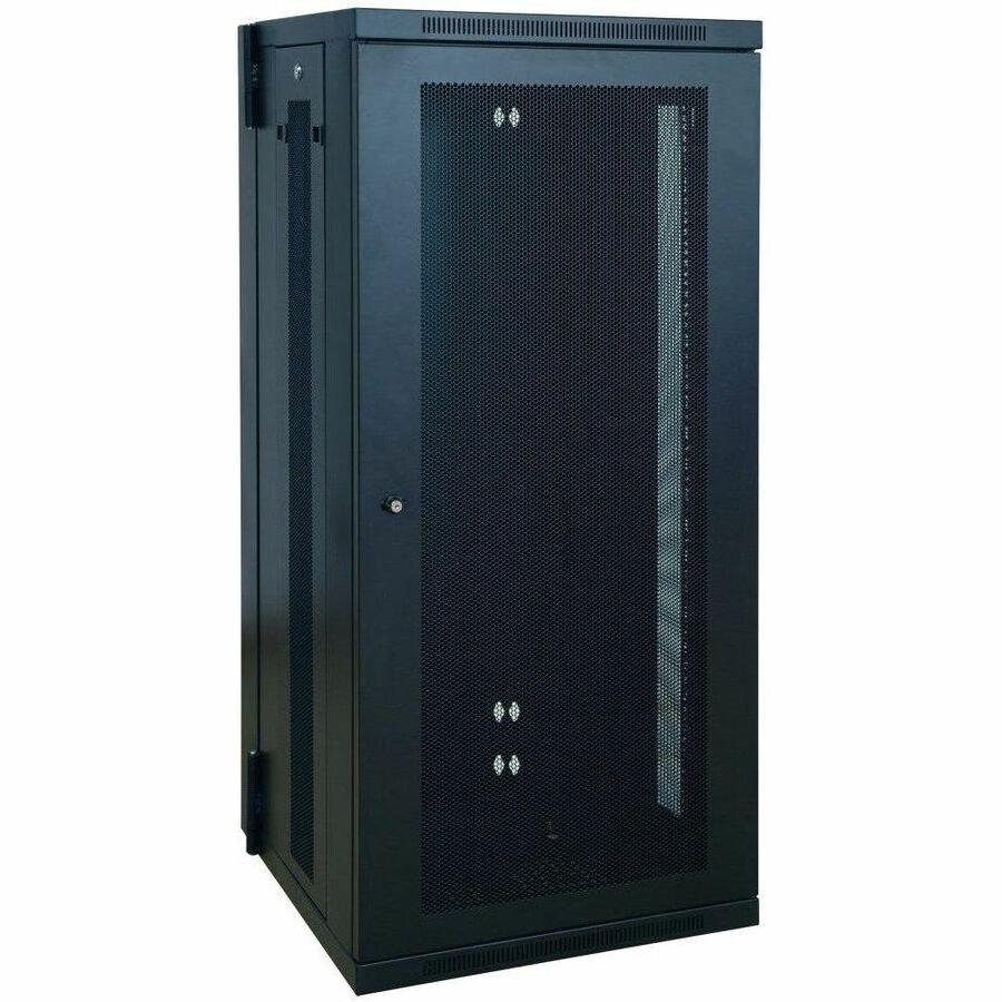 Eaton Tripp Lite Series SmartRack 26U Low-Profile Switch-Depth Wall-Mount Half-Height Rack Enclosure, Hinged Back