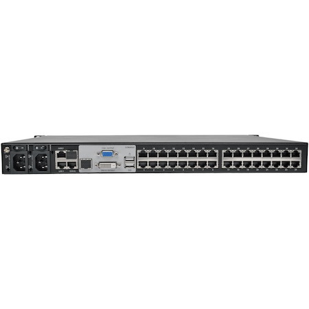Eaton Tripp Lite Series NetDirector 32-Port Cat5 KVM over IP Switch - Virtual Media, 2 Remote + 1 Local User, 1U Rack-Mount, TAA