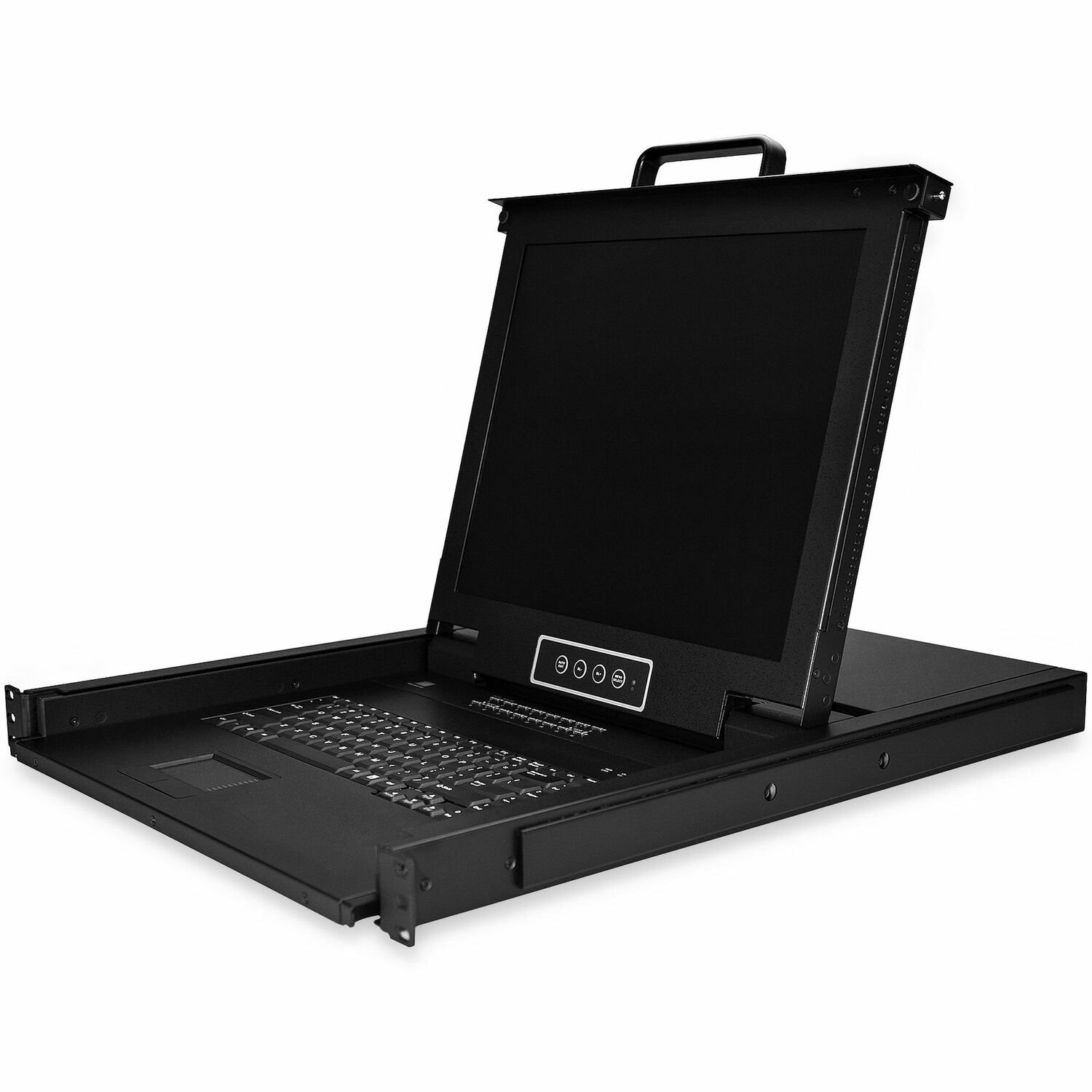 StarTech.com LCD Rack Console KVM Switch - Steel - Black