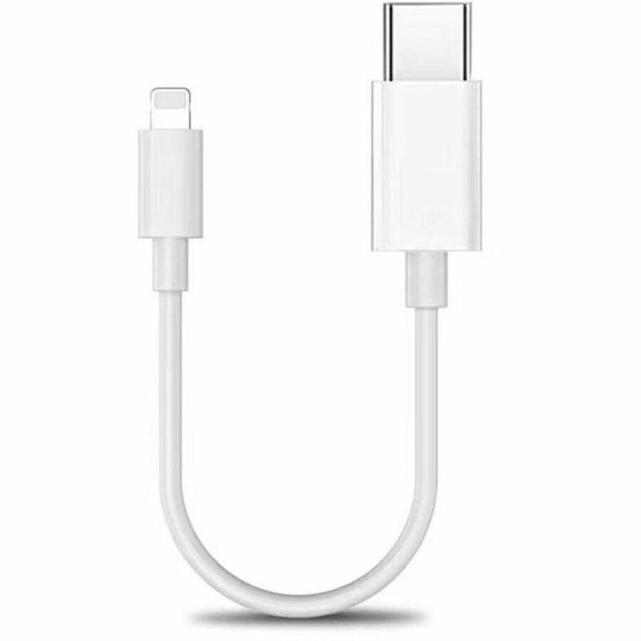 4XEM 1FT USB-C to Lightning Cable (White) - MFi Certified