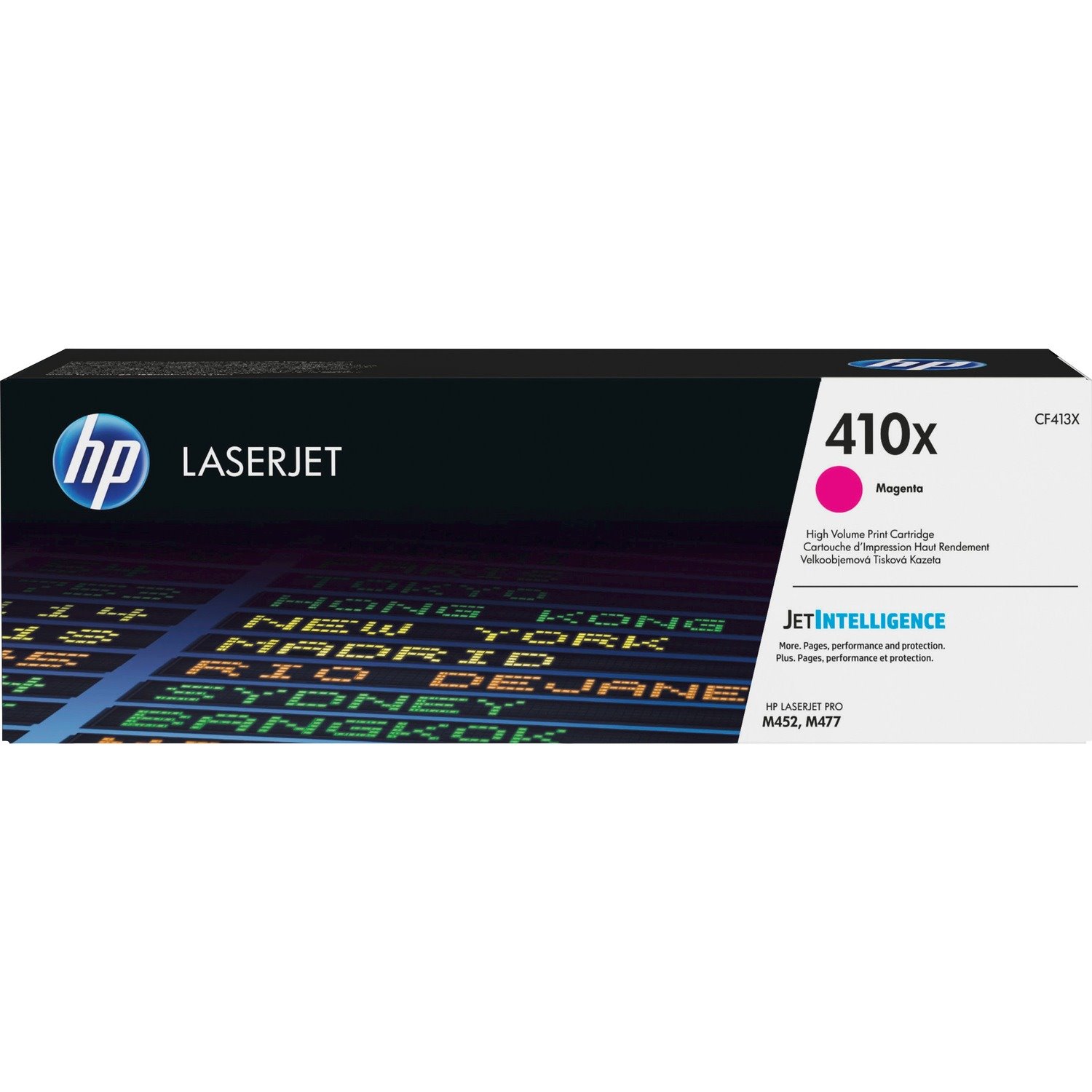 HP 410X (CF413X) Original High Yield Laser Toner Cartridge - Single Pack - Magenta - 1 Each