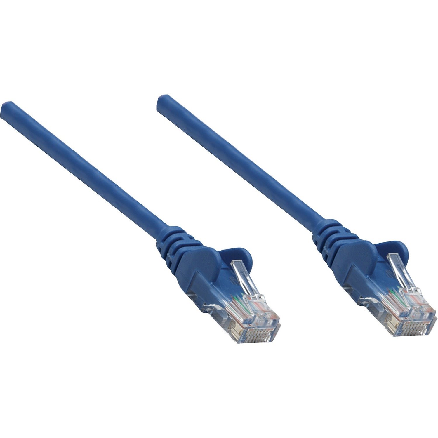 Intellinet Network Solutions Cat5e UTP Network Patch Cable, 1.5 ft (0.5 m), Blue