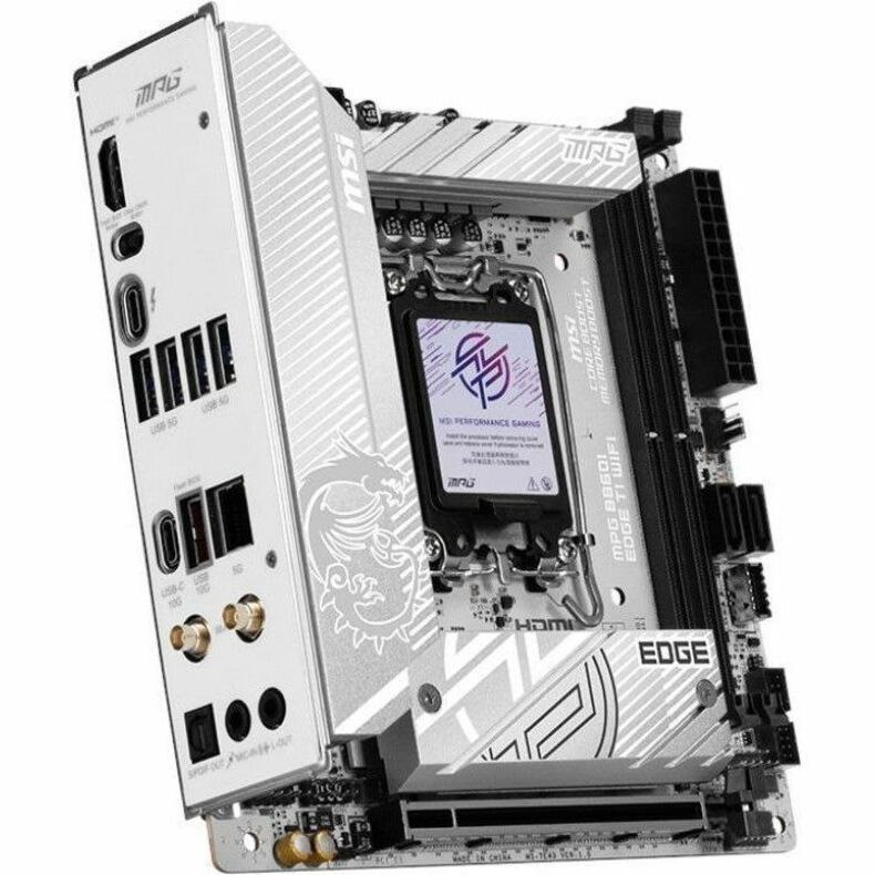 MSI MPG MPG B860I EDGE TI WIFI Gaming Desktop Motherboard - Intel B860 Chipset - Socket LGA-1851 - Mini ITX