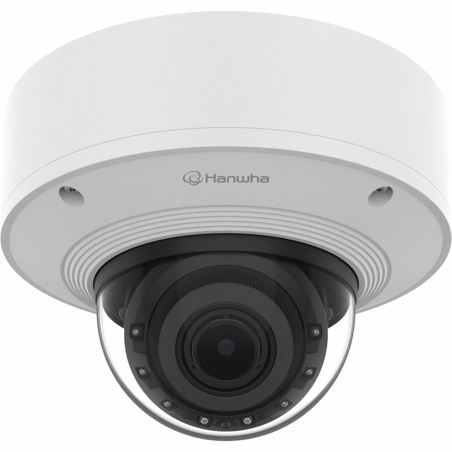 Hanwha PNV-A6081R-E2T 2 Megapixel Outdoor Full HD Network Camera - Color - Dome - White, Silver