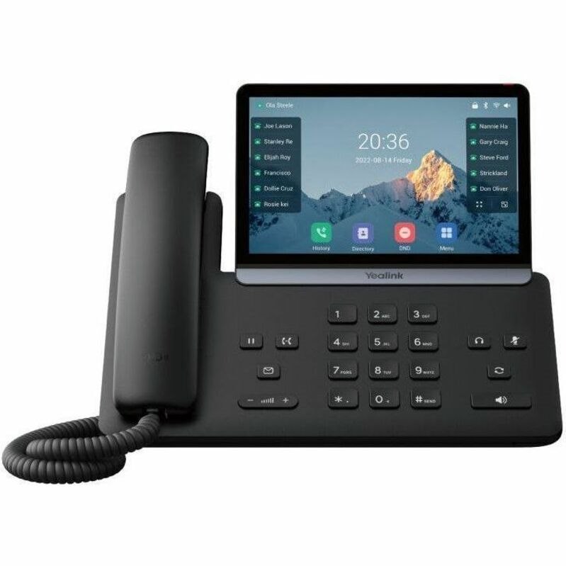 Yealink SIP-T87W IP Phone - Corded - Corded/Cordless - Wi-Fi, Bluetooth, DECT - Wall Mountable, Desktop - Classic Gray