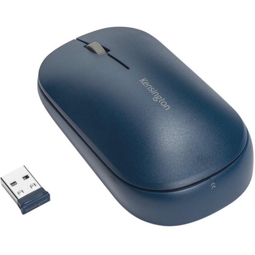 Kensington SureTrack Mouse - Bluetooth/Radio Frequency - USB 2.0 - Optical - 3 Button(s) - Blue - 1 - TAA Compliant