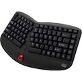 Adesso Tru-Form WKB-3150UB Keyboard - Wireless Connectivity - USB 2.0 Interface - Trackball - English (US) - Black
