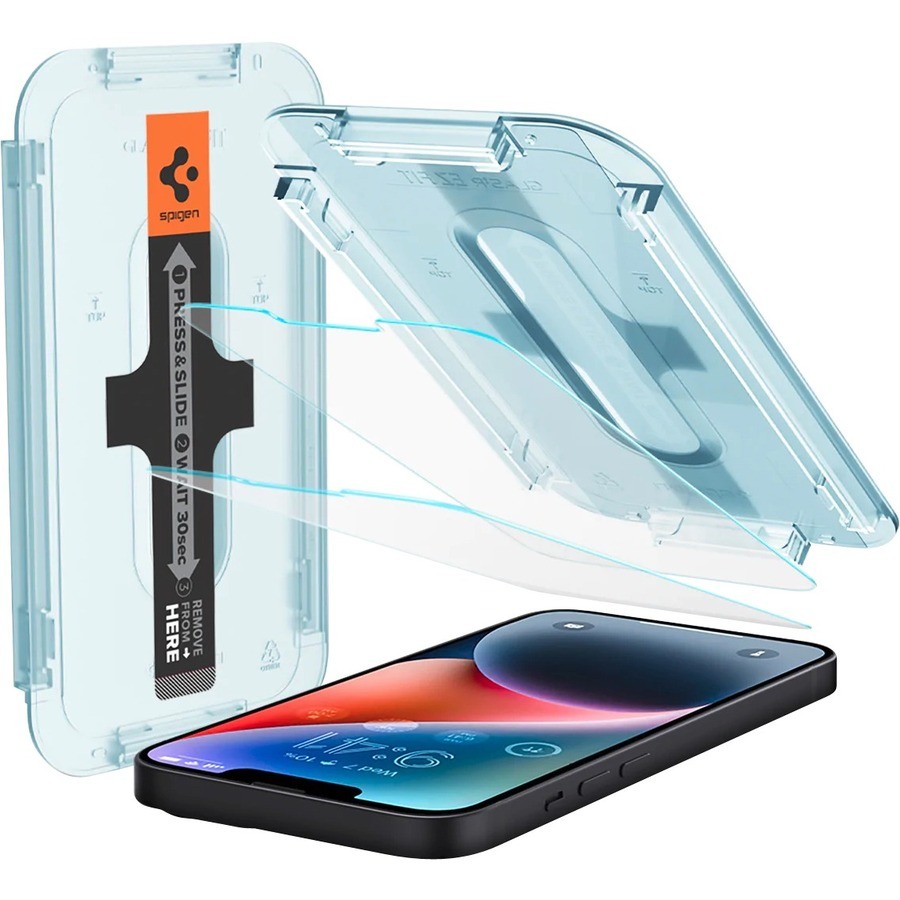 Spigen GLAS.tR EZ Fit 9H Gehard glas Schermbescherming - Kristalhelder - 2