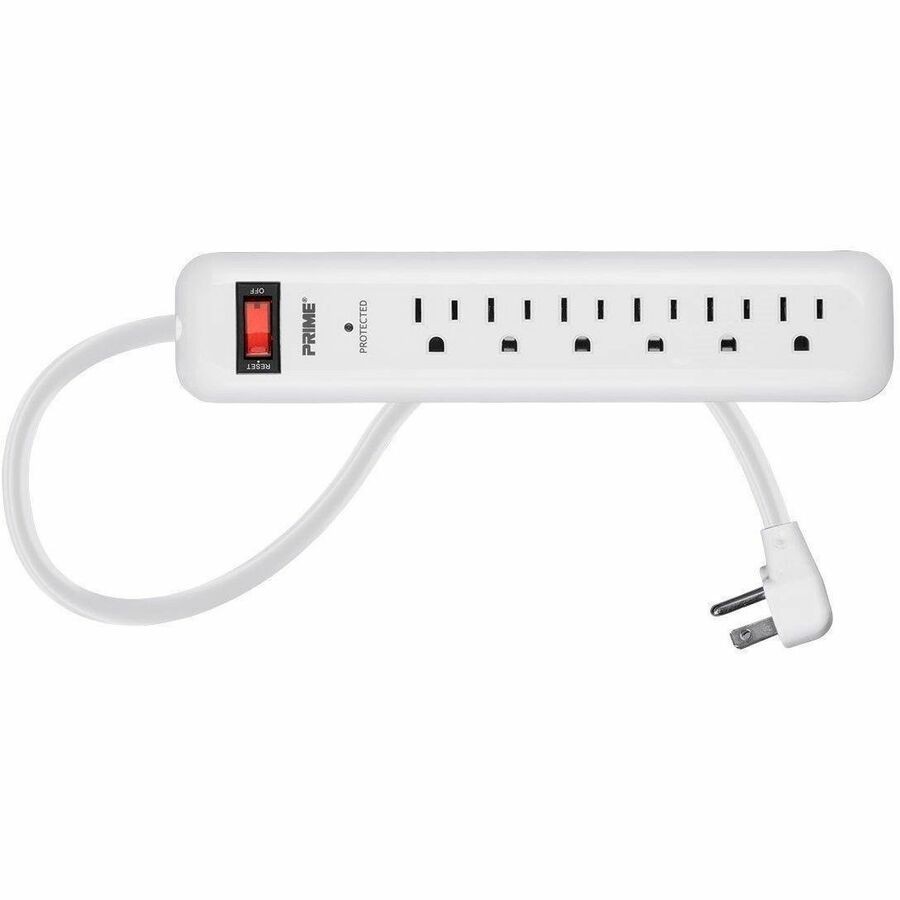 Monoprice 6 Outlet Surge Protector Power Strip With Low-Profile Plug With 8FT Cord_ 1000 J