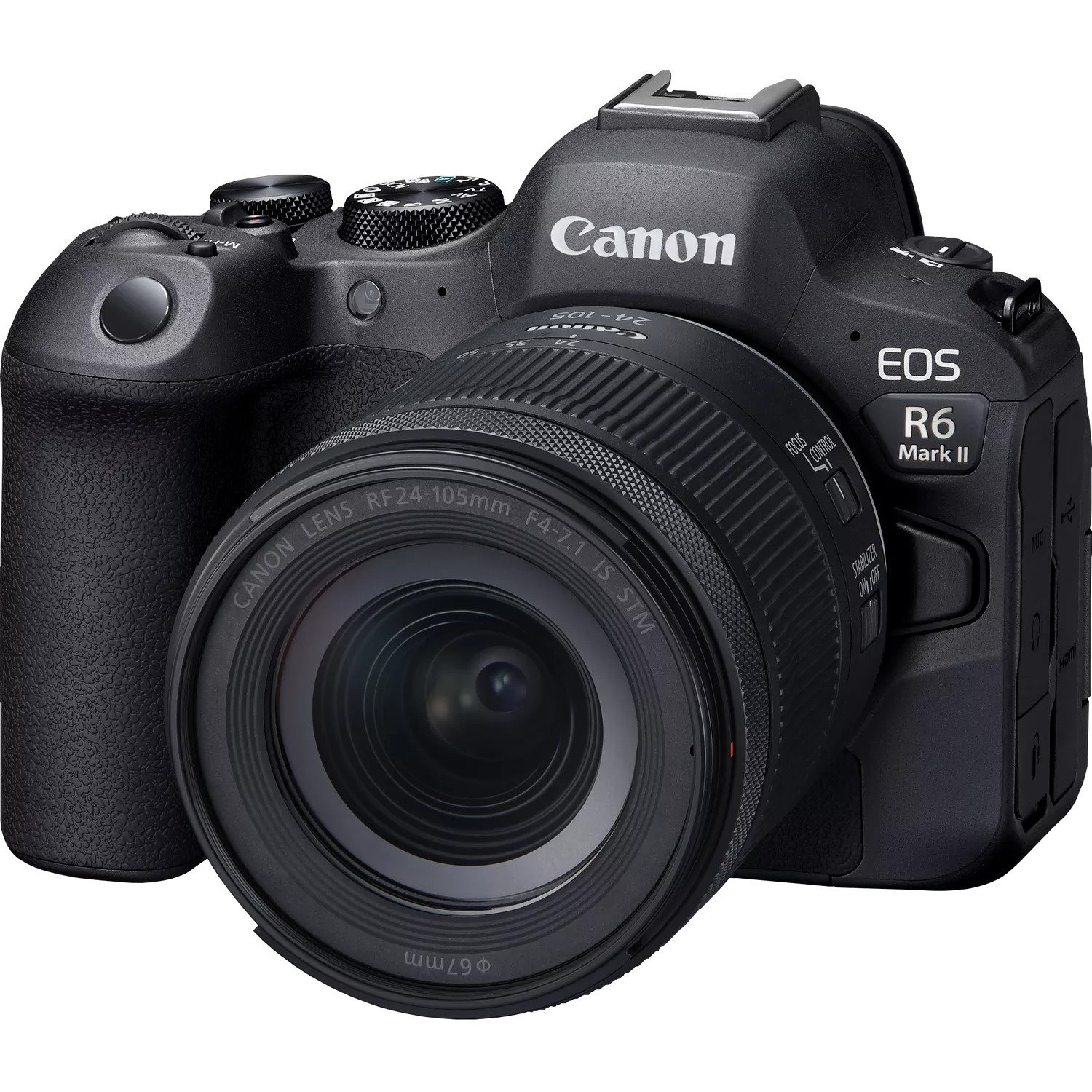 Canon EOS R6 Mark II 24,2 Megapixel Systeemcamera met lens - 24 mm - 105 mm - Zwart