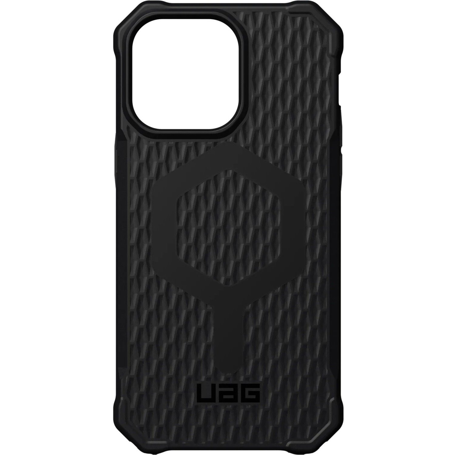 Urban Armor Gear Essential Armor Case for Apple iPhone 14 Pro Max Smartphone - Debossed Lattice Pattern - Black