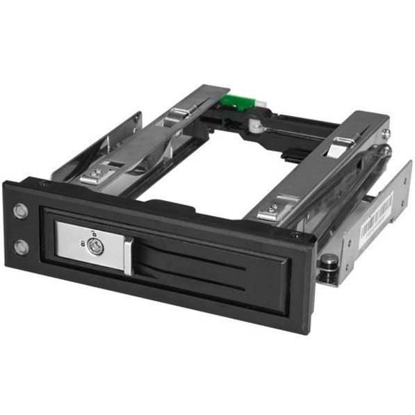 StarTech.com 5.25 to 3.5 Hard Drive Hot Swap Bay - Trayless - For 3.5" SATA/SAS Drives - Front Mount - Hard Drive Bay - SAS/ SATA Backplane