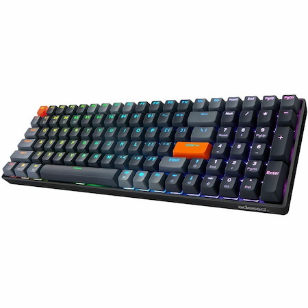 Adesso EasyTouch 1200 Keyboard - Wired/Wireless Connectivity - USB Interface - RGB LED - English (US)