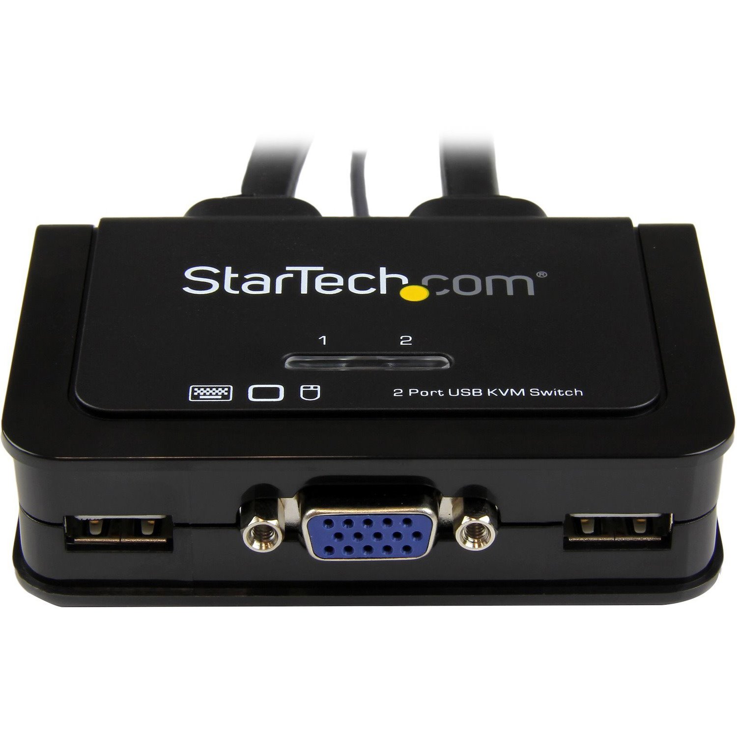 StarTech.com 2 Port USB VGA Cable KVM Switch - USB Powered with Remote Switch