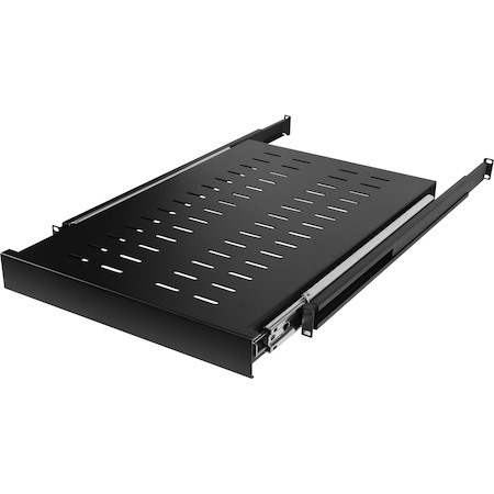 CyberPower CRA50003 1U Rack-mountable Rack Shelf for Monitor, Server - 482.60 mm Rack Width x 1016 mm Rack Depth - Black