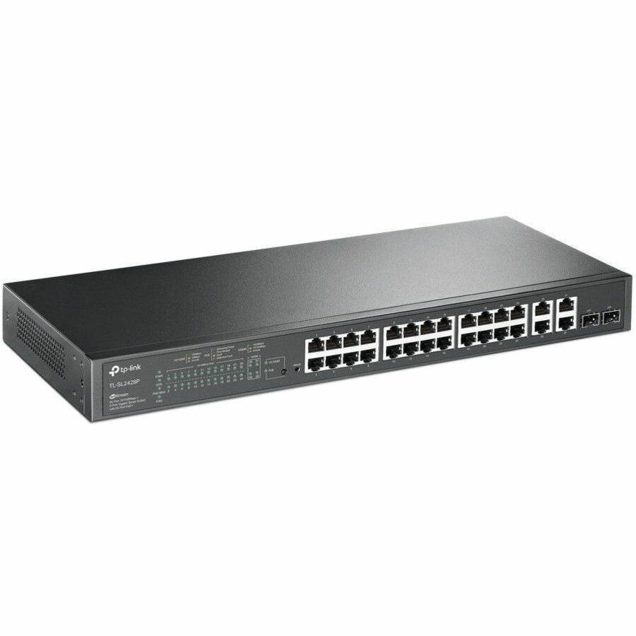 TP-Link JetStream TL-SL2428P 24 Ports Manageable Ethernet Switch - Gigabit Ethernet - 1000Base-X, 10/100/1000Base-T