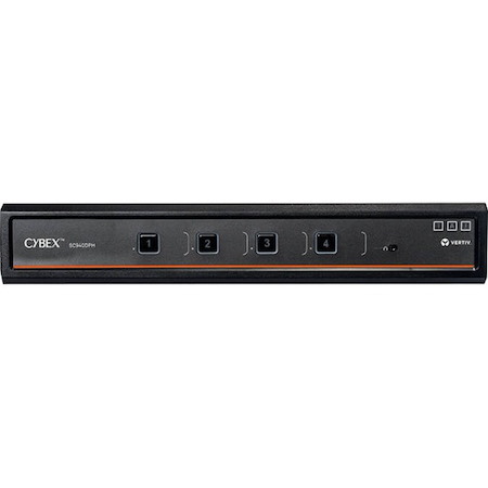 Vertiv Avocent Cybex SC900 Secure Desktop KVM Switch, Dual Head Monitor, 4 Port, Common Access Card, NIAP Version 4.0, TAA Compliant (SC940DPHC-400)