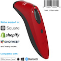 SocketScan&reg; S730, 1D Laser Barcode Scanner, Red