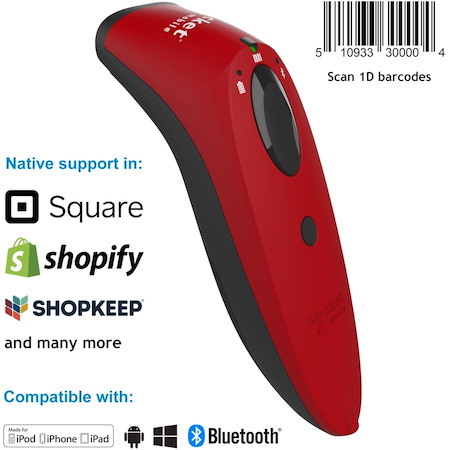 SocketScan® S700, 1D Imager Barcode Scanner, Red