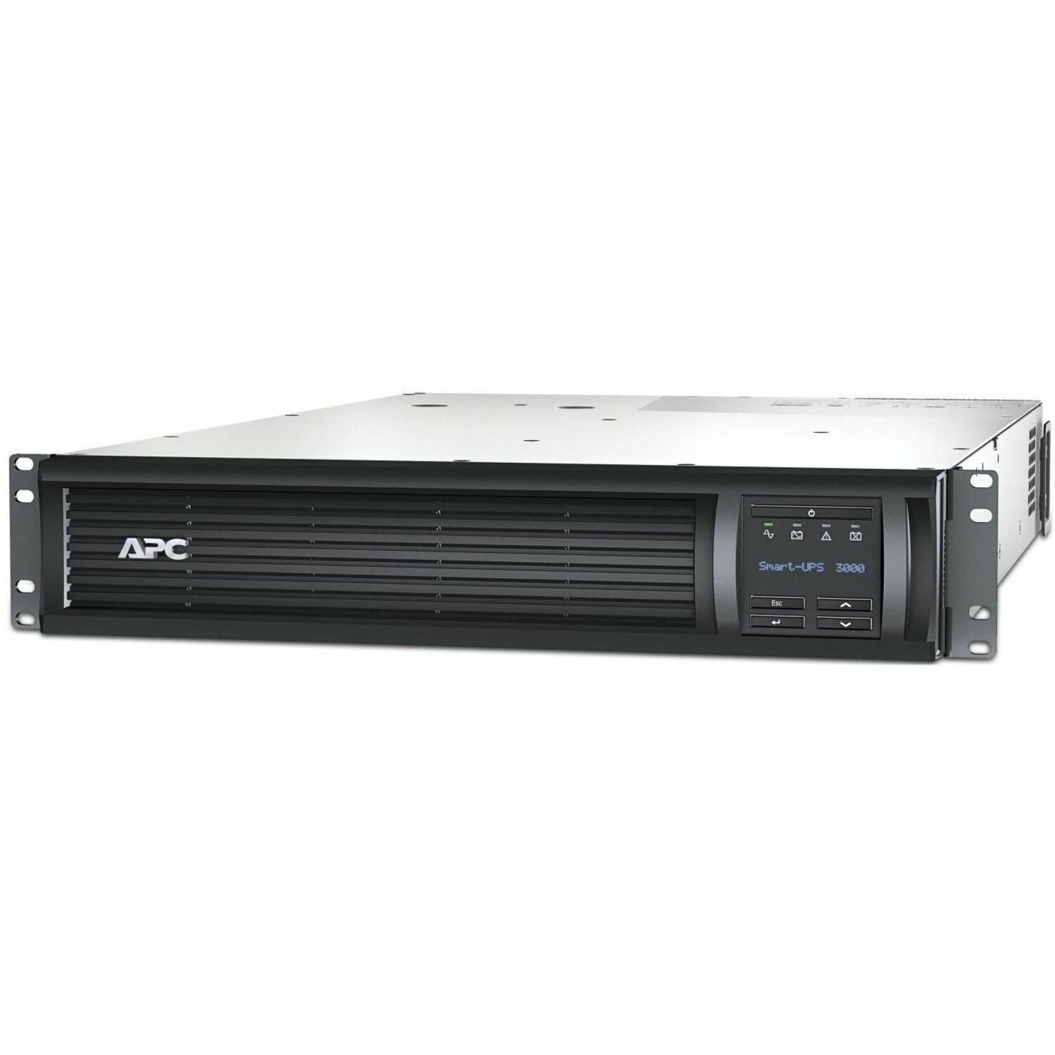 APC Smart-UPS, Line Interactive, 3kVA, Rackmount 2U, 120V, 6 NEMA 5-15R+2 NEMA 5-20R outlets, Network Card, AVR, LCD [TAA]