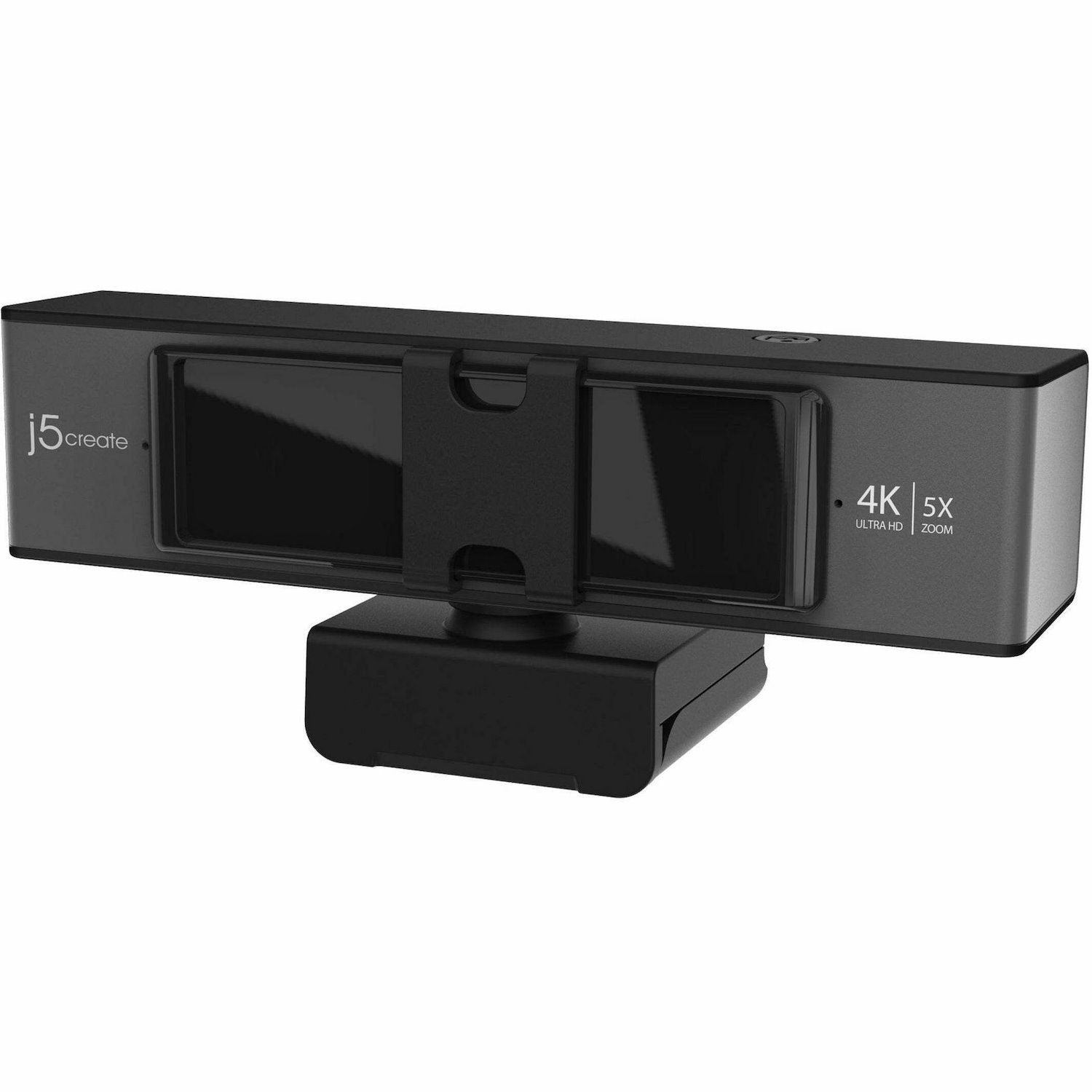 j5create JVCU435 Webcam - 8 Megapixel - 30 fps - Black, Silver - USB 2.0 Type A - 1 Each