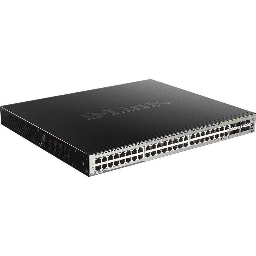 D-Link DGS-3630 DGS-3630-52PC/SI 48 Poorten Beheer mogelijk L3 switch - Gigabit Ethernet, 10Gigabit Ethernet - 10/100/1000Base-TX, 10GBase-X